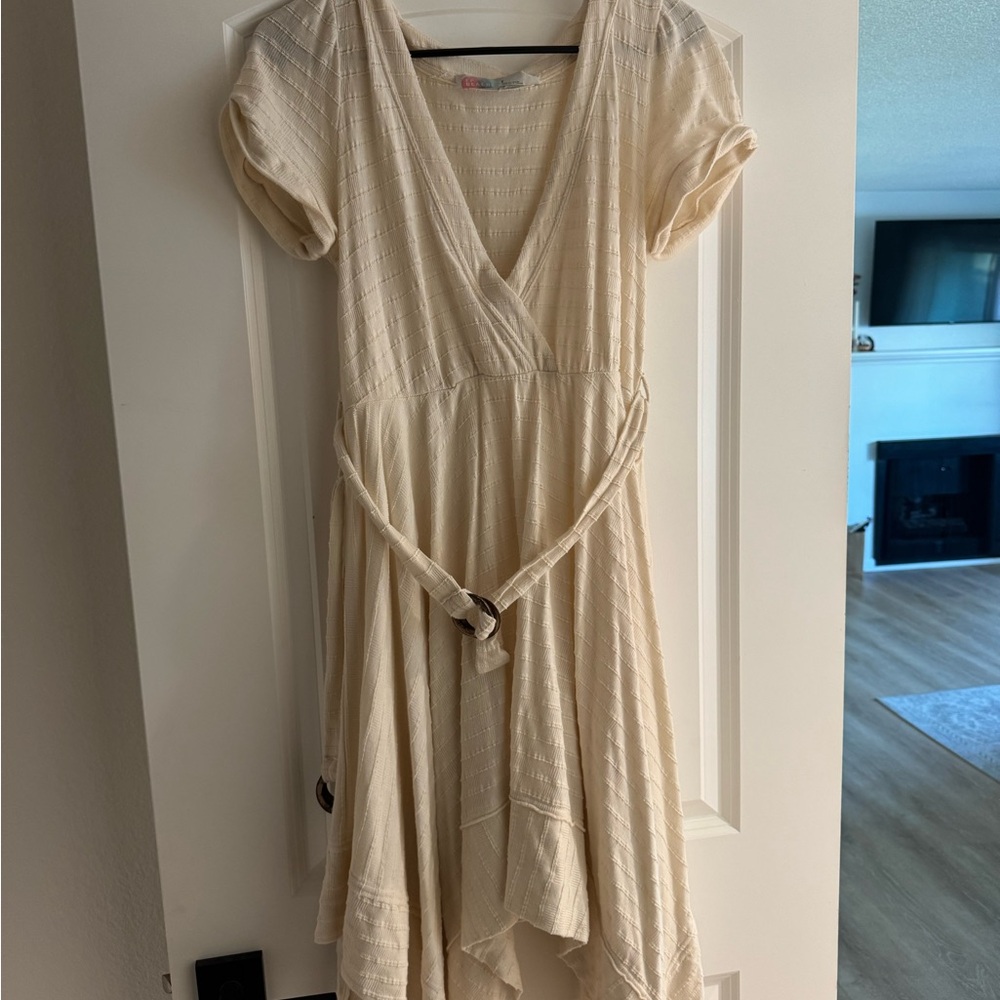 Free People Cream High Low Dress